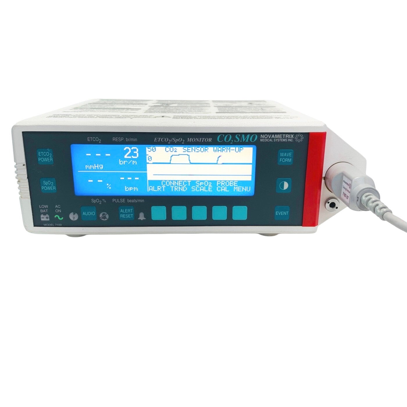 Novametrix REF CO2SMO ETCO2/SPO2 Monitor w/ Novametrix 7167-37