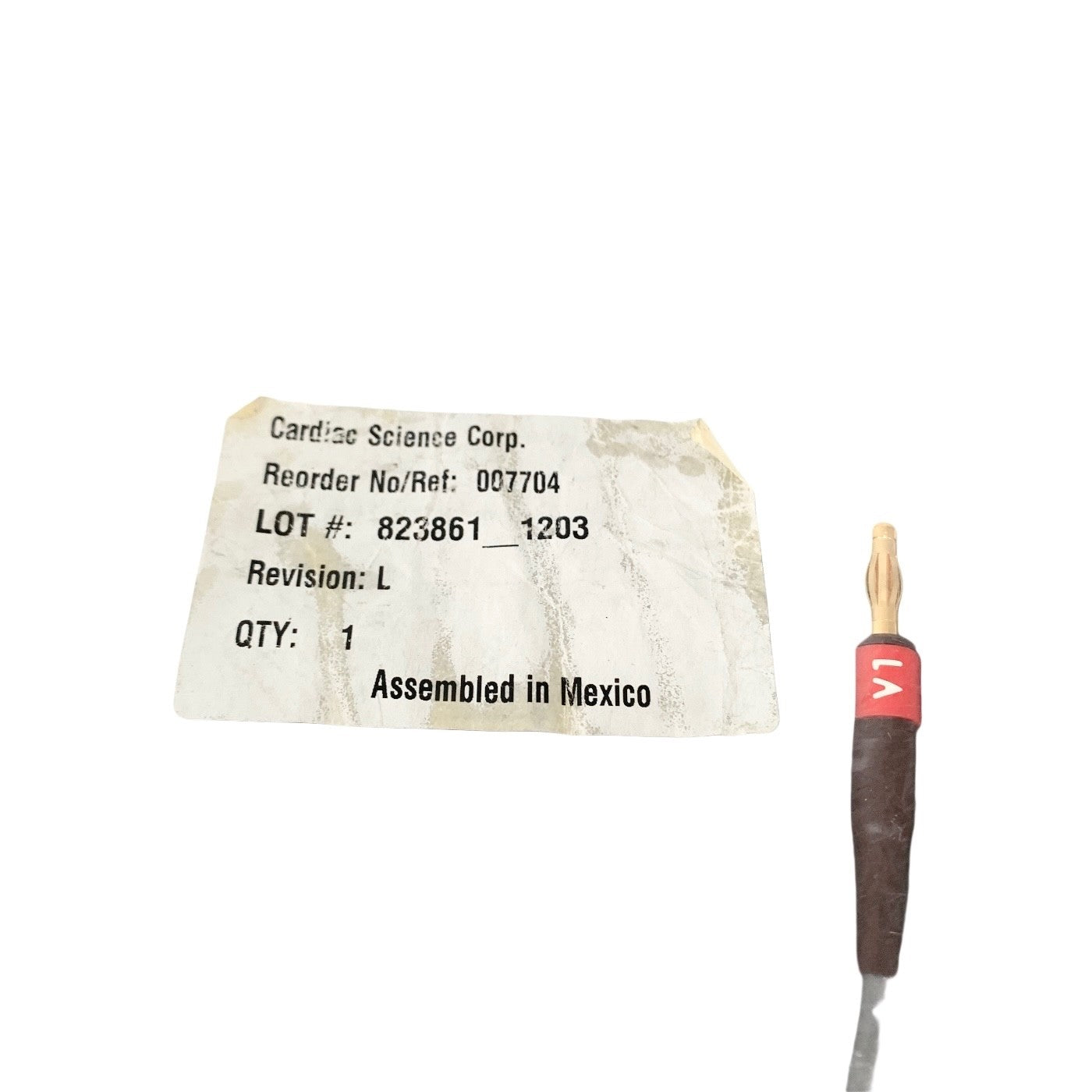 Burdick 007704 ECG Patient Cable 10-Lead AHA Replaceable Leads Cardiac Science