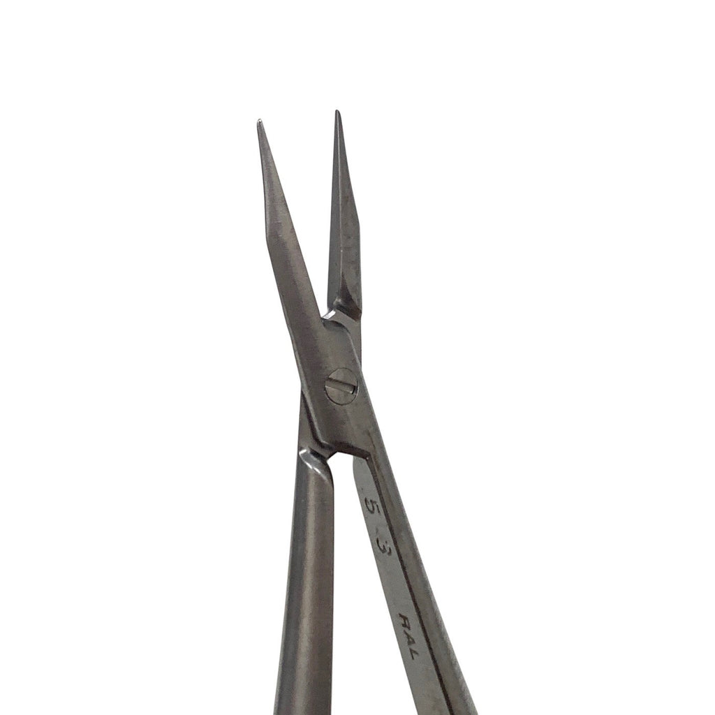 ASSI REF BS-15-8 Microsurgical Needle Holder 15cm Straight 0.4mm Tip No Lock
