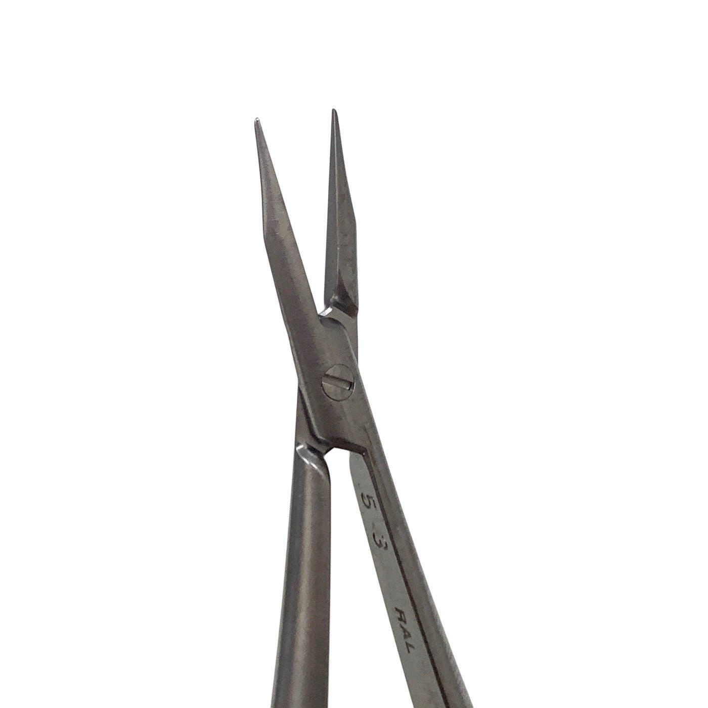 ASSI REF BS-15-8 Microsurgical Needle Holder 15cm Straight 0.4mm Tip No Lock
