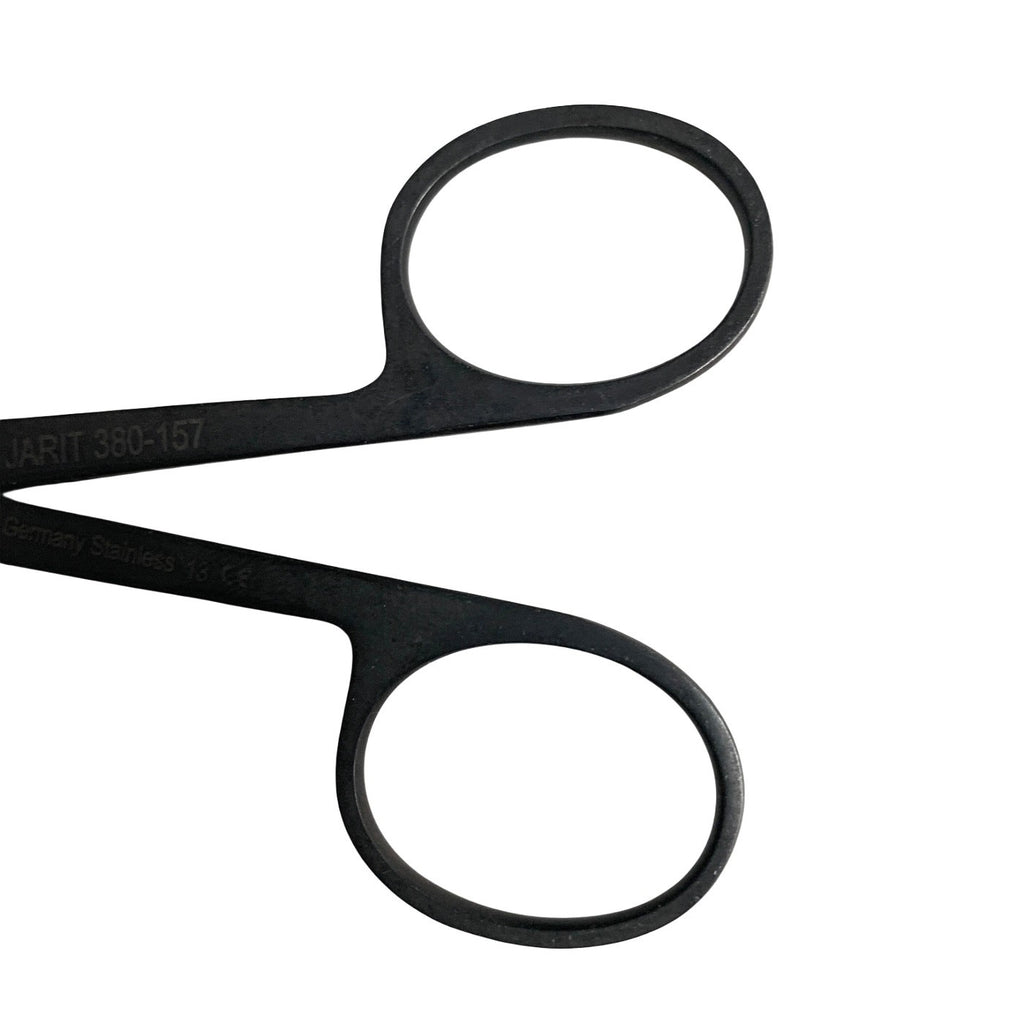 Jarit 380-157 Bellucci Micro Ear Scissors Ebony Serrated Straight 3" ENT
