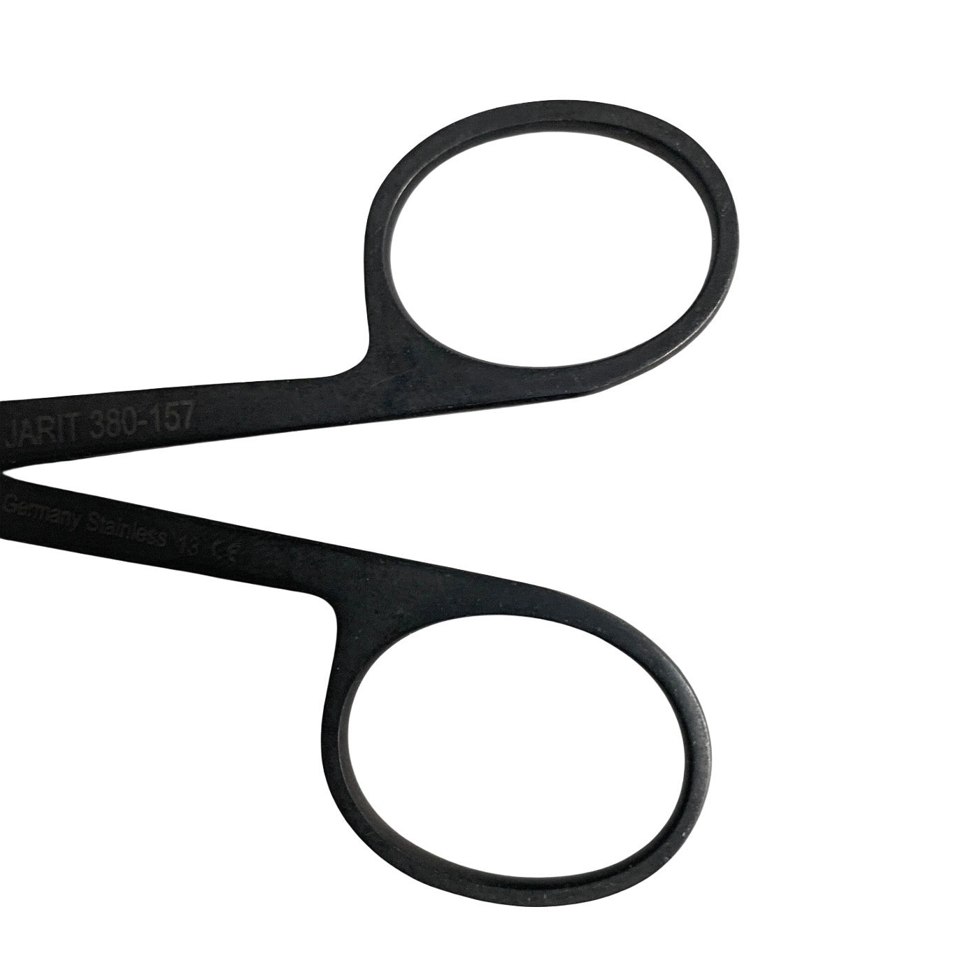 Jarit 380-157 Bellucci Micro Ear Scissors Ebony Serrated Straight 3" ENT