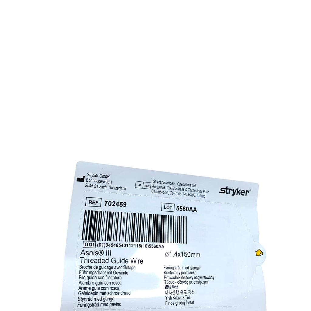 Stryker REF 702459, ASNIS III, Threaded Guidewire