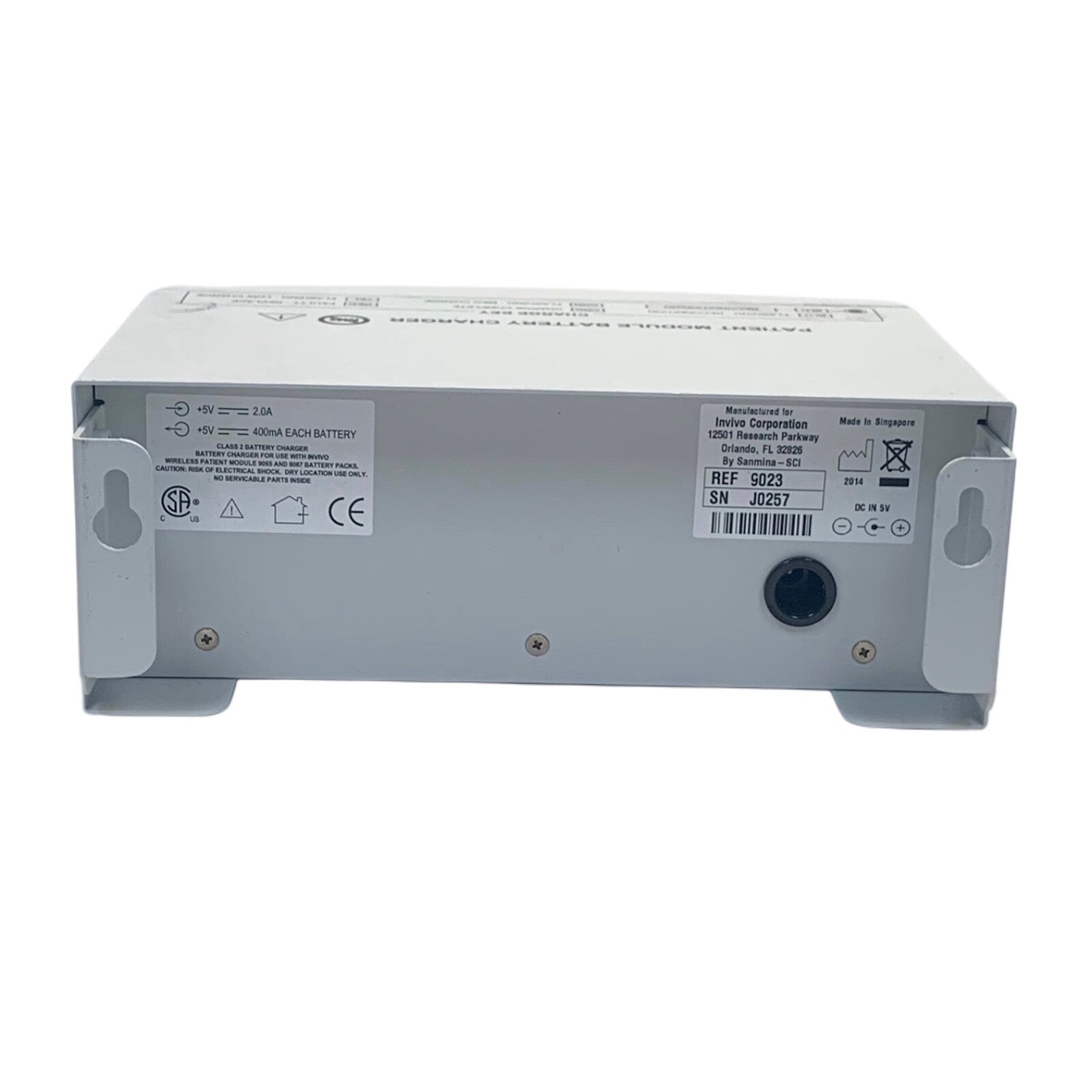 Invivo REF 9023, Patient Module Battery Charger