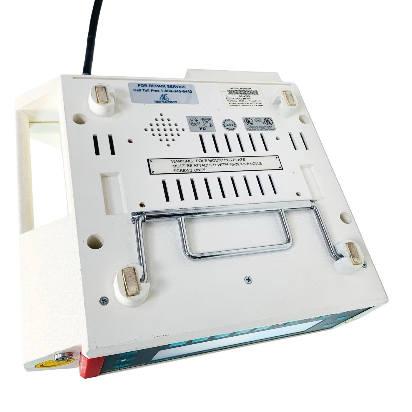 Novametrix REF CO2SMO ETCO2/SPO2 Monitor w/ Novametrix 7167-37