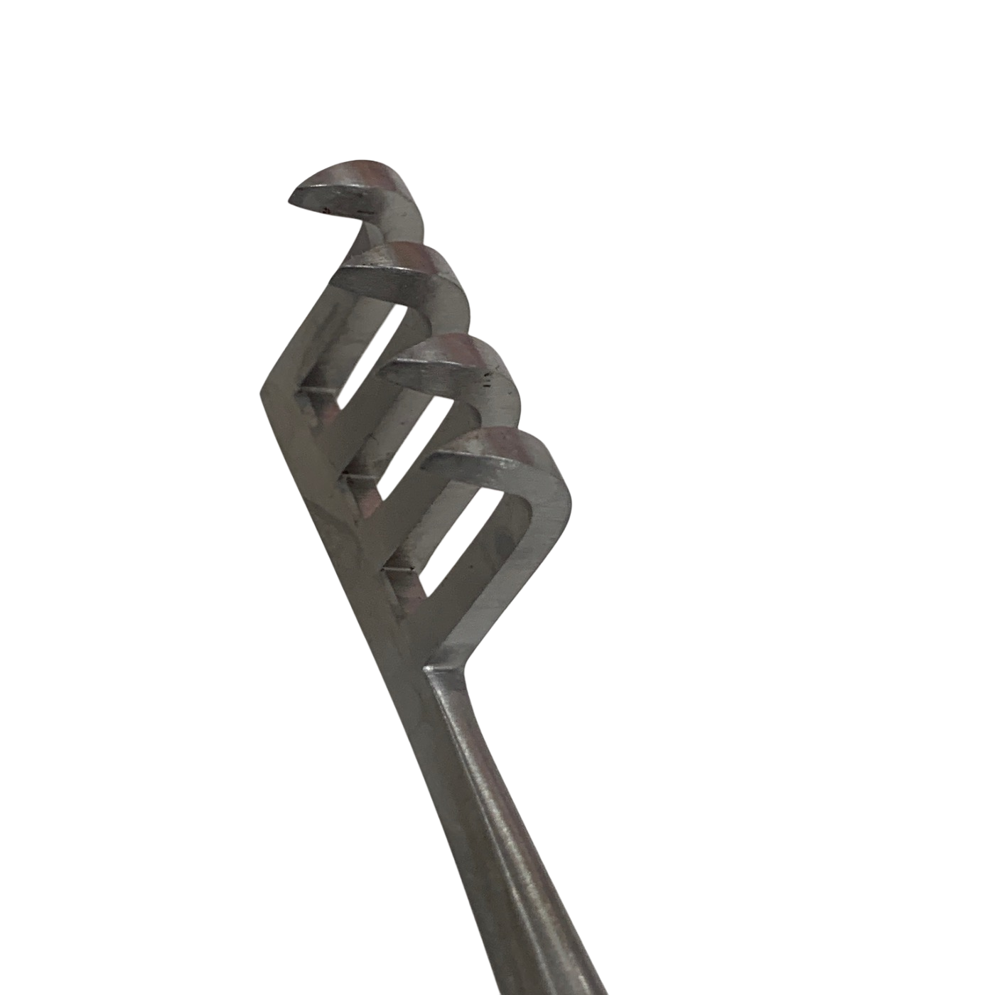 Jarit 205-210 Beckman Thyroid Retractor 12-3/8" Hinged 4x4 Sharp Prongs