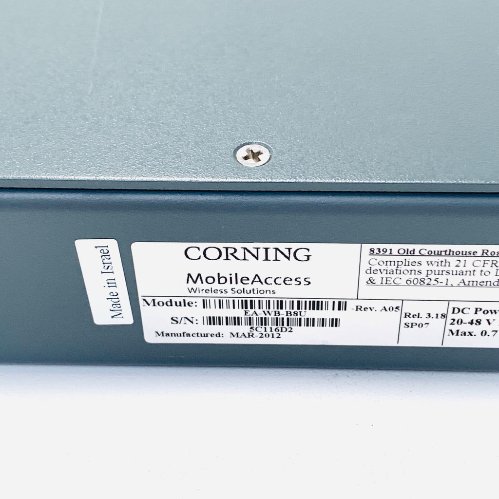 GE Corning Mobile Access REF EA-WB-B8U, Base Unit 8 Links