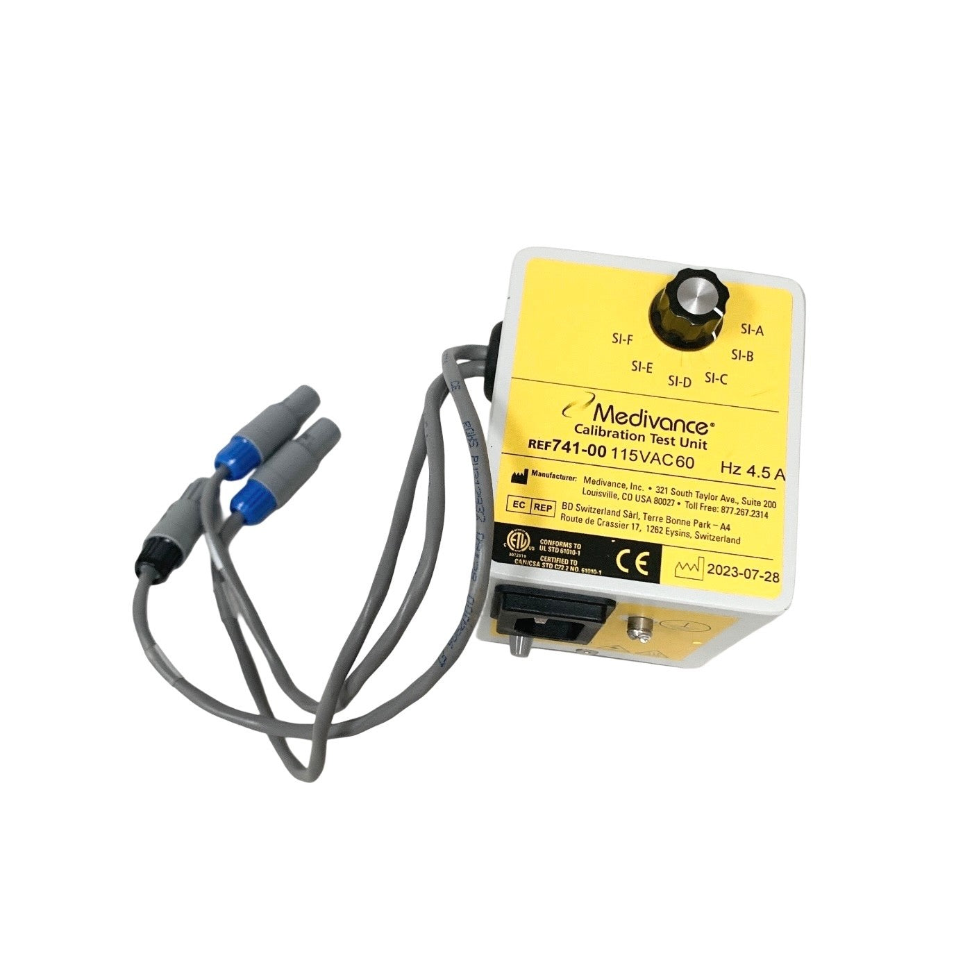 Medivance REF 741-00, Calibration Test Unit CTU | 115VAC 4.5A
