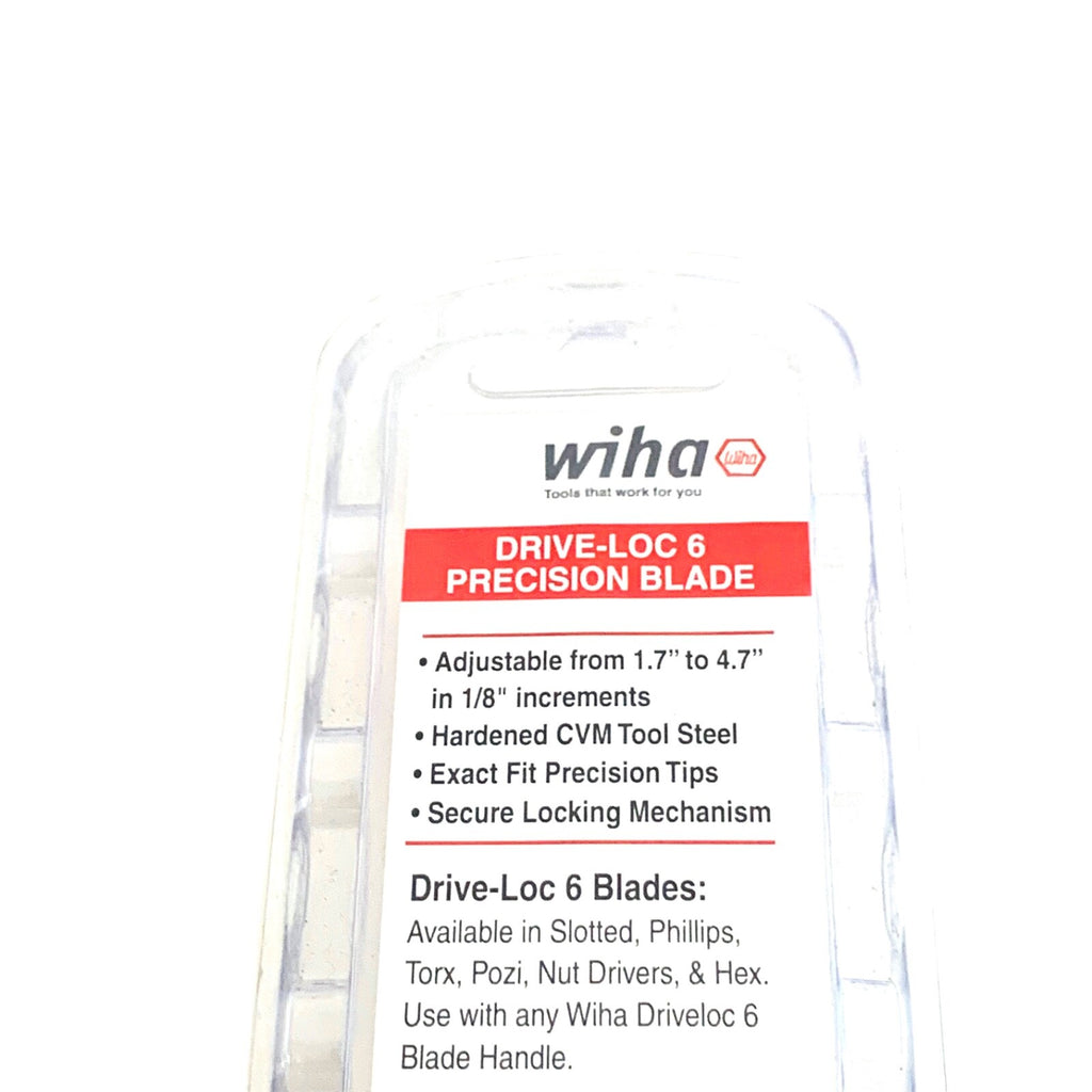 WIHATOOLS REF 28106, Drive-Loc VI Slotted Reversible Blade 3.5mm x 4.5mm