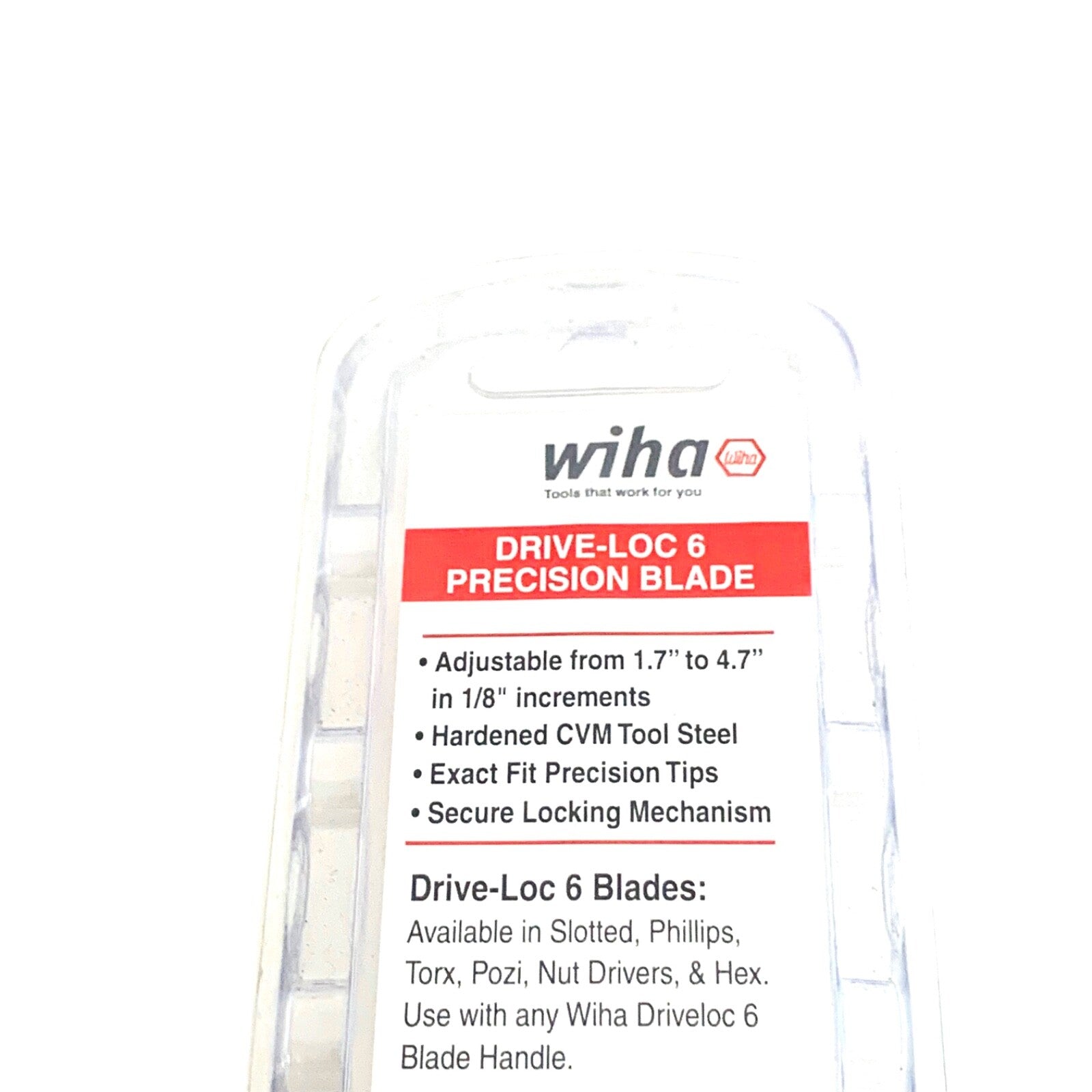 WIHATOOLS REF 28106, Drive-Loc VI Slotted Reversible Blade 3.5mm x 4.5mm