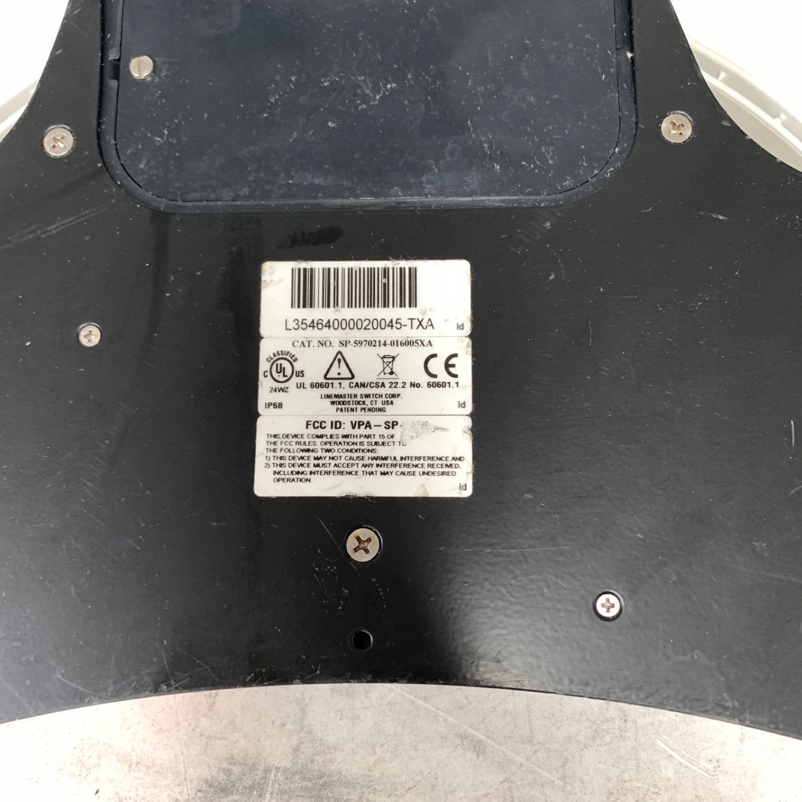 LINEMASTER SP-5970214-016005XA, FOOTSWITCH FOR PARTS, MISSING BUTTON