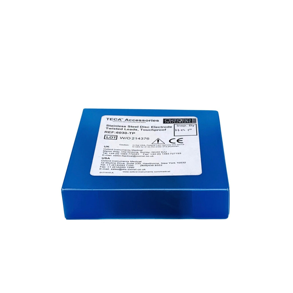 OXFORD TECA REF 6030-TP Stainless Steel Disc Electrode Twisted Leads, Touchproof