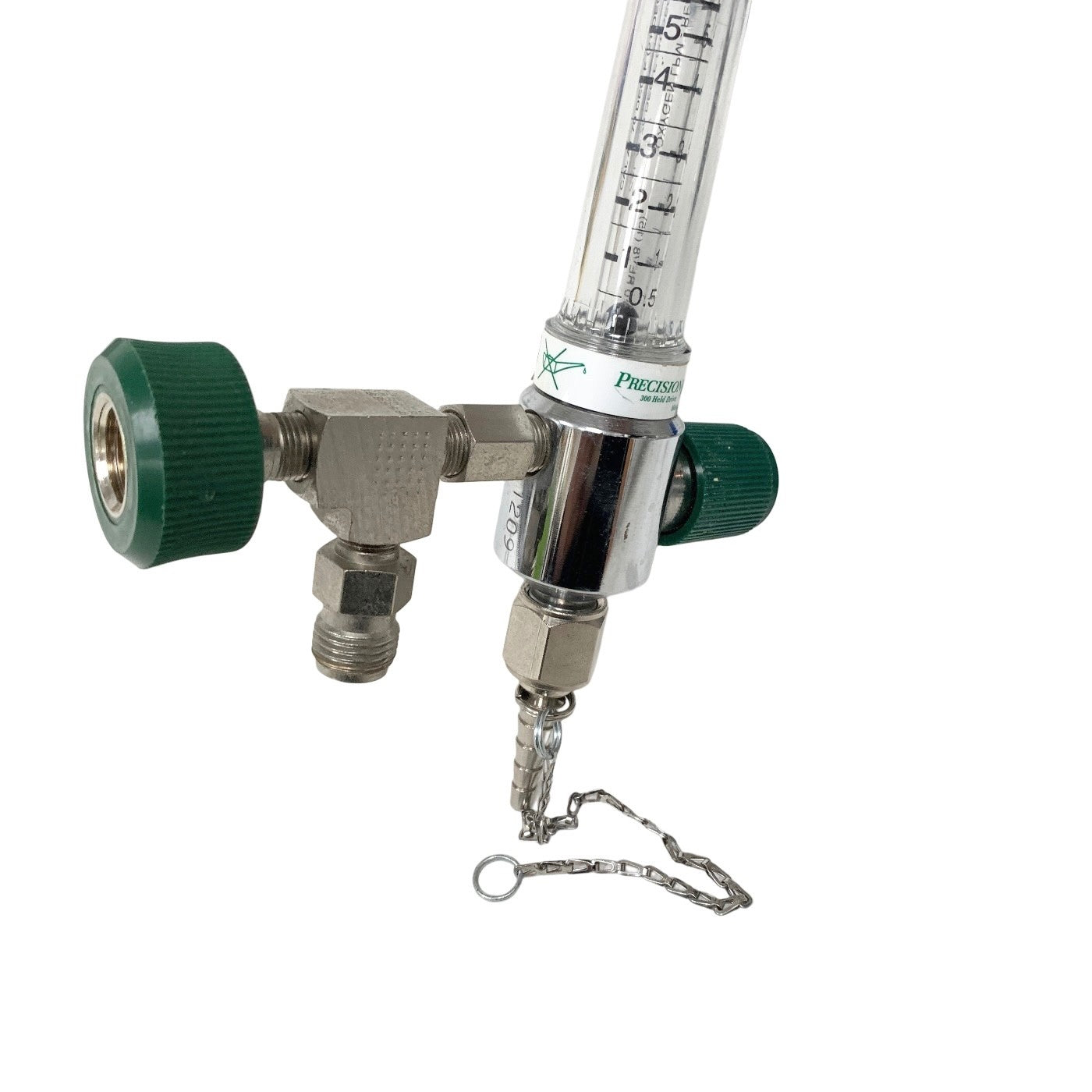 Precision Medical O2 Flow Meter 1MFA Max Flush Flow 60-80 LPM, FEMALE