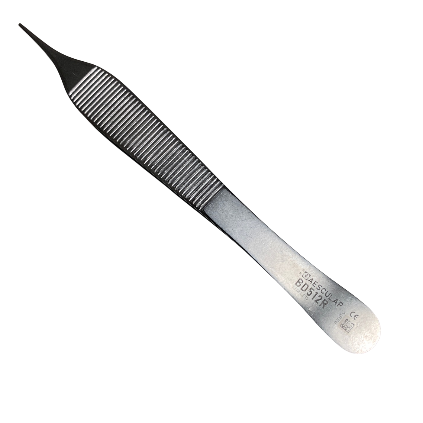 Aesculap BD512R, Adson Tissue Forceps 1x2 Teeth 12cm 4.75" Surgical Dissecting