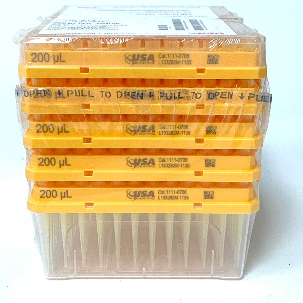 TipOne REF 1111-0706, 200 ul Tips Yellow, 2x5 96-Tip Refill Wafers, (960)
