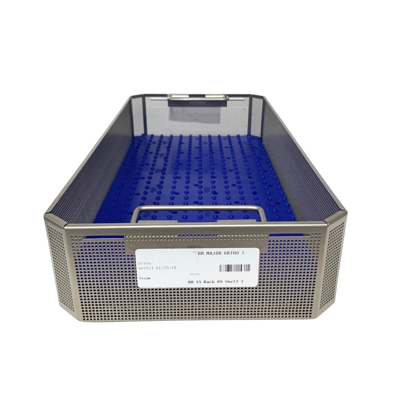 Aesculap REF JK440 STERILIZATION CASE W/JP002 LEAD AMD TRAY WITH PAD