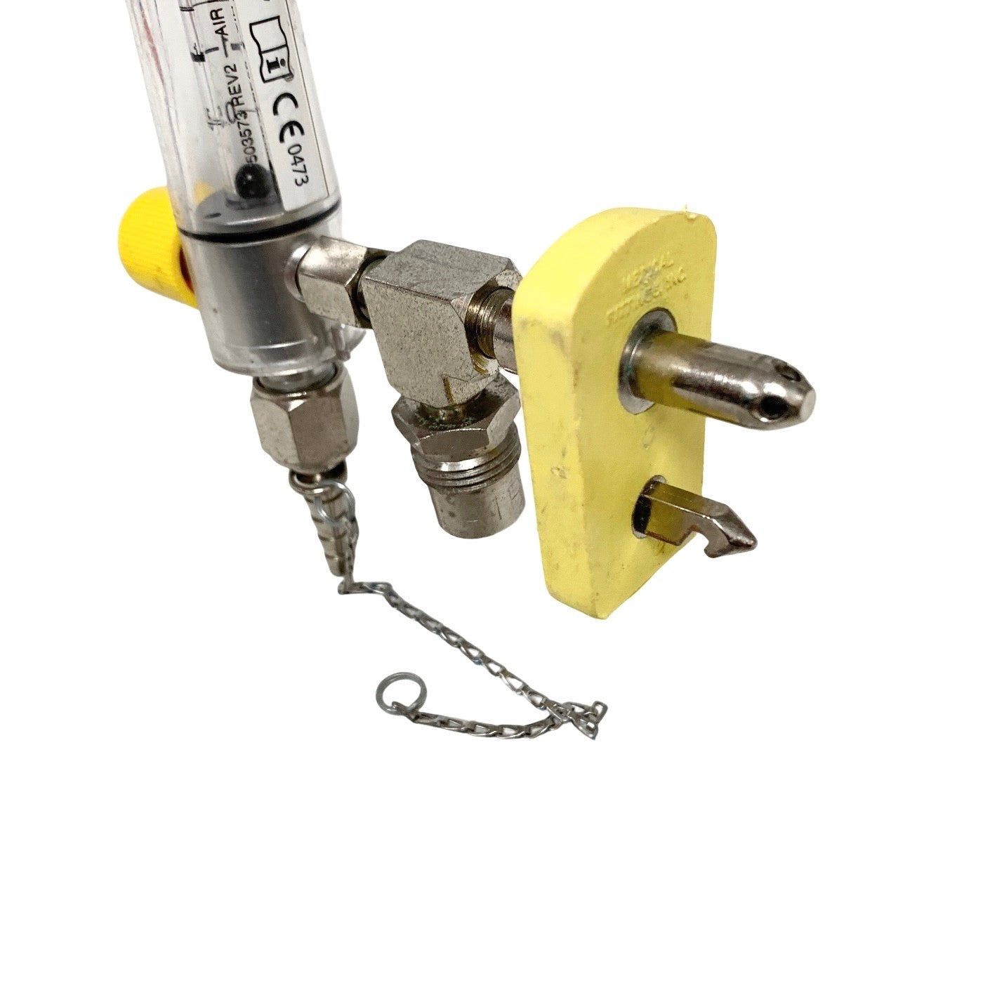 Precision Medical Model 8MFA, AIR Flowmeter, MALE MEDICAL FITTING, 44-57 LPM