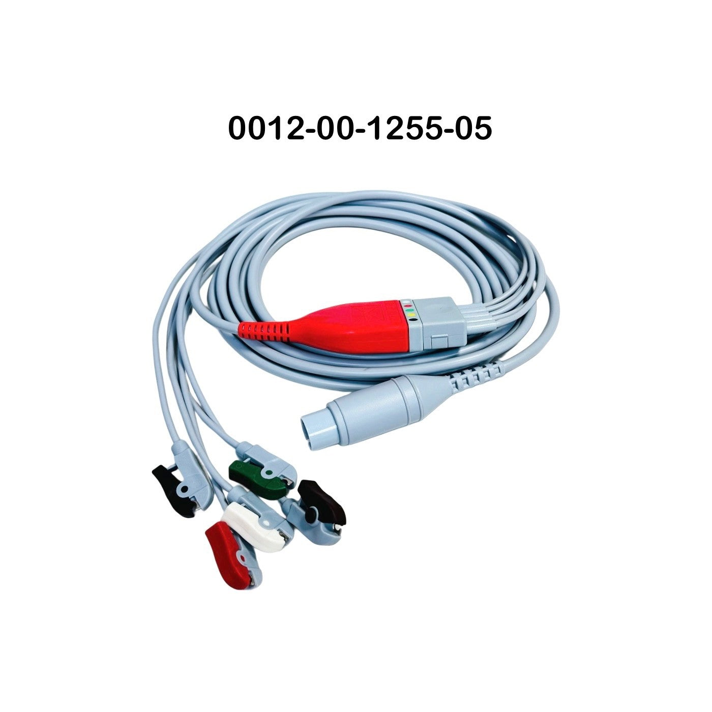 MINDRAY 0012-00-1255-05 Straight 3/5 Lead Ecg Cable - 10 Ft