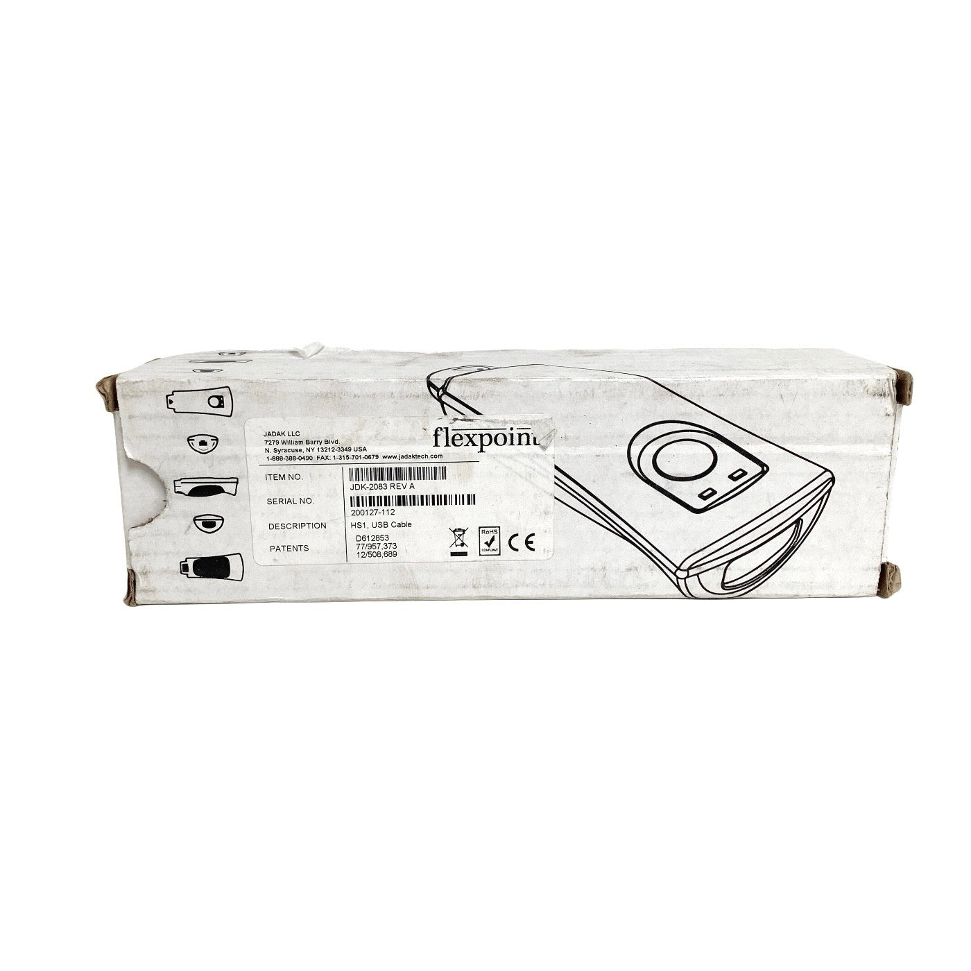 JADAK REF JDK-2083, HS1, USB Cable Barcode Scanner & Cable