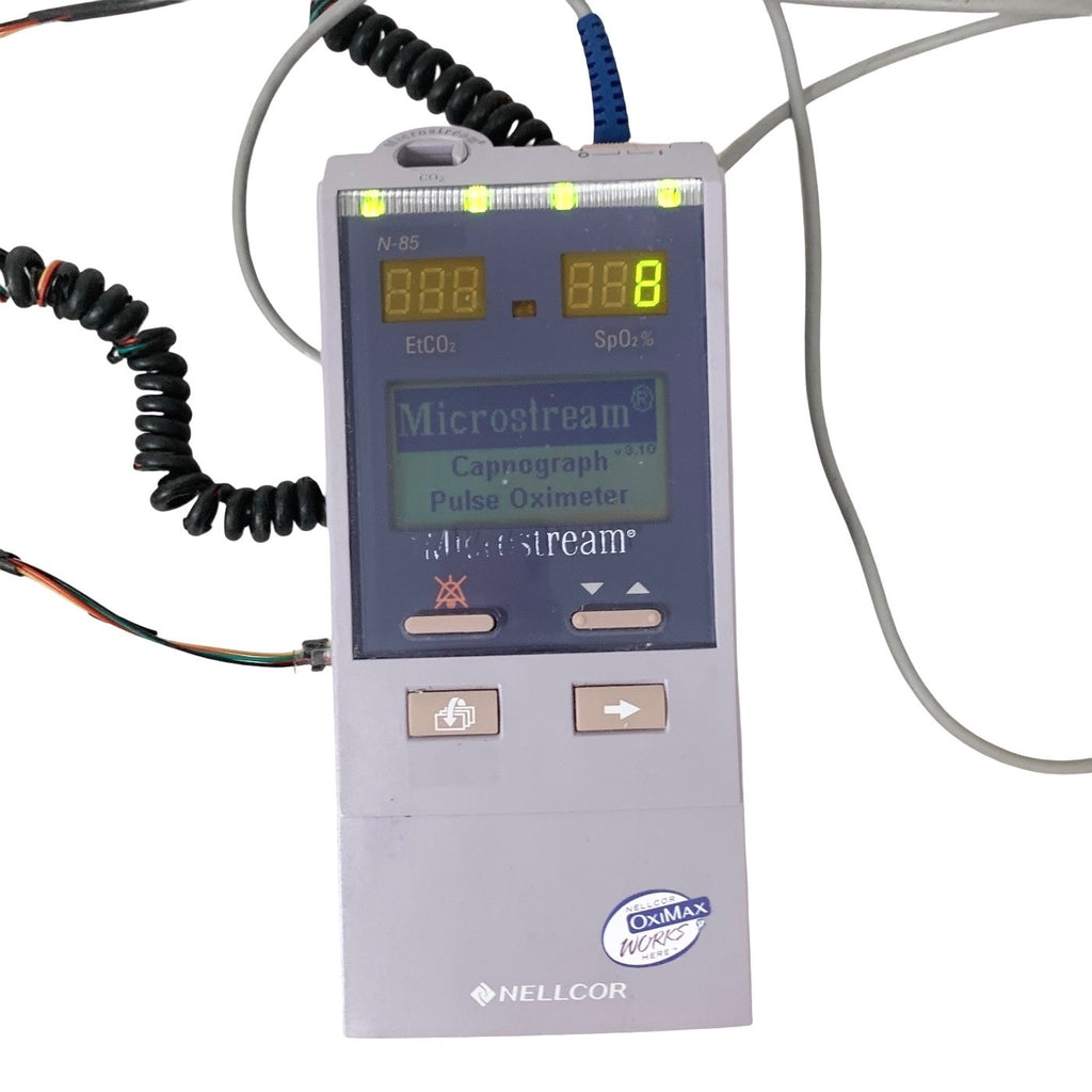 Nellcor N-85, Handheld Capnograph Pulse Oximeter EtCO2 SpO2 Monitor Microstream