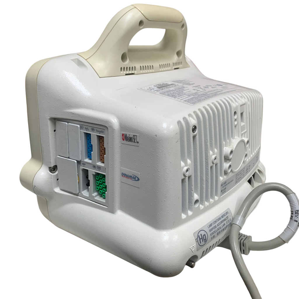 GE DASH 3000 PATIENT MONITOR - ECG, SPO2, NIBP, TEMP - NO BATTERIES OR PRINTER