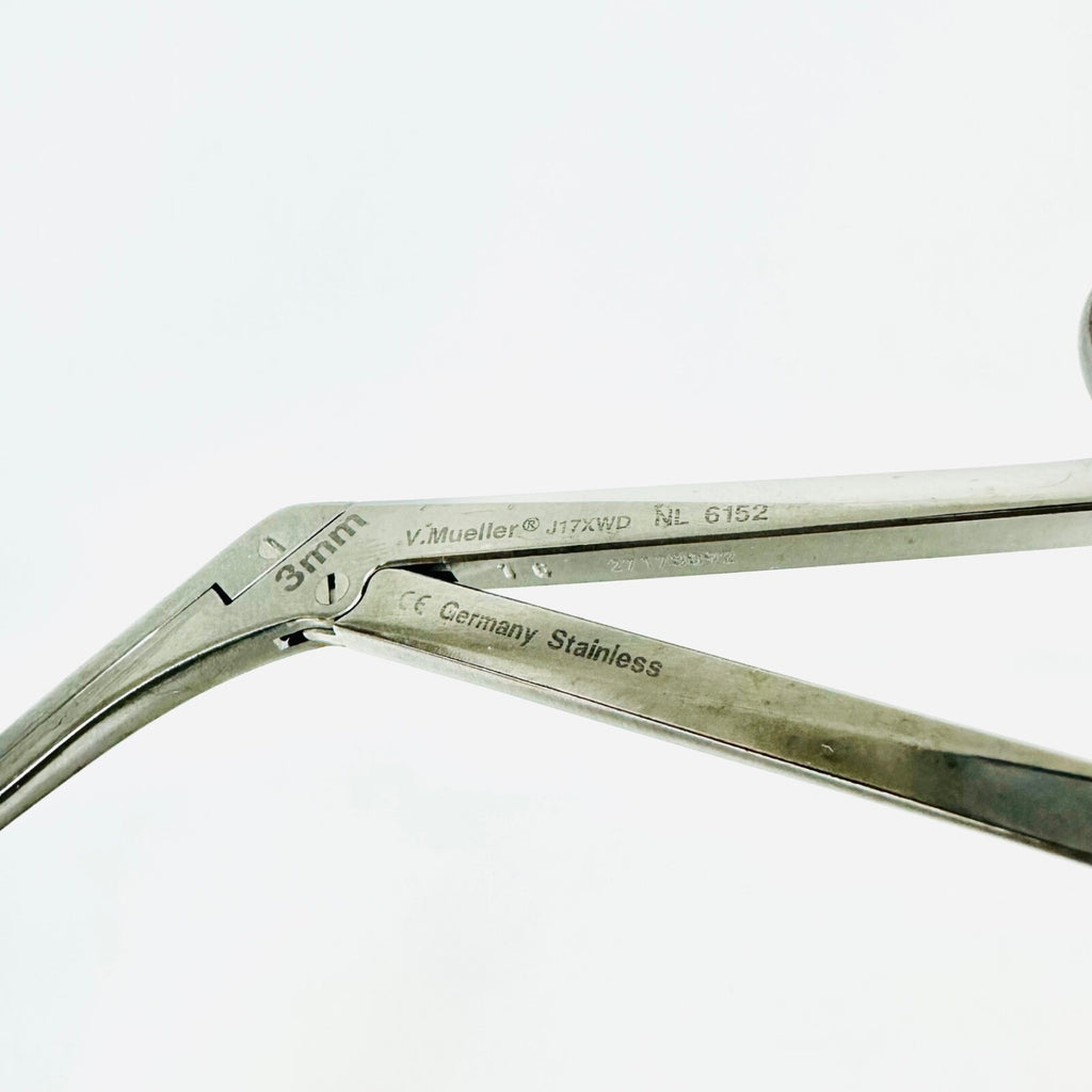 V. Mueller NL6152 Pituitary Rongeur Forceps 7 In Angled Down 3 X 10mm instrument