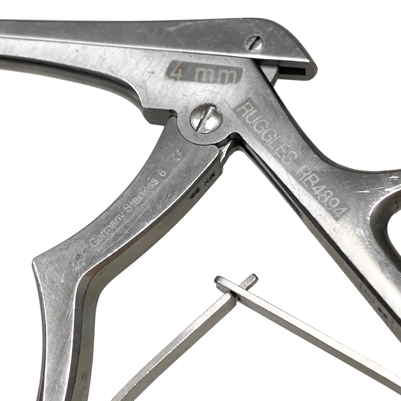 Integra Ruggles RB4894 Kerrison Rongeur 4mm 40° Up 8" Neurosurgical Micro Stealt