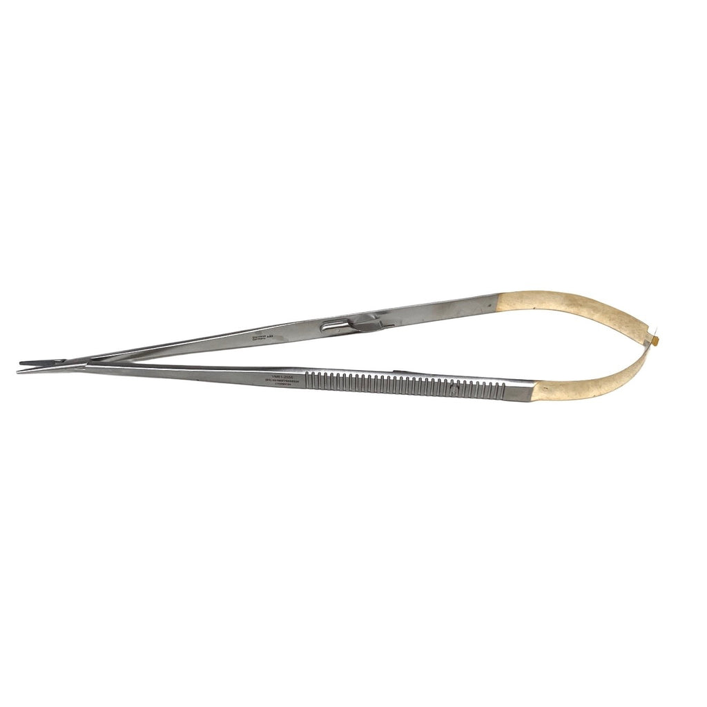 V. Mueller 61-2558 Castroviejo Needle Holder Tungsten Carbide TC Germany 5.5"