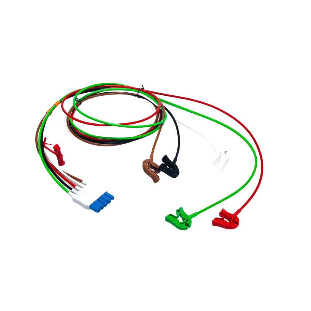 Philips REF M1968A, ECG Lead Set 5 Leads, Clip, Limb