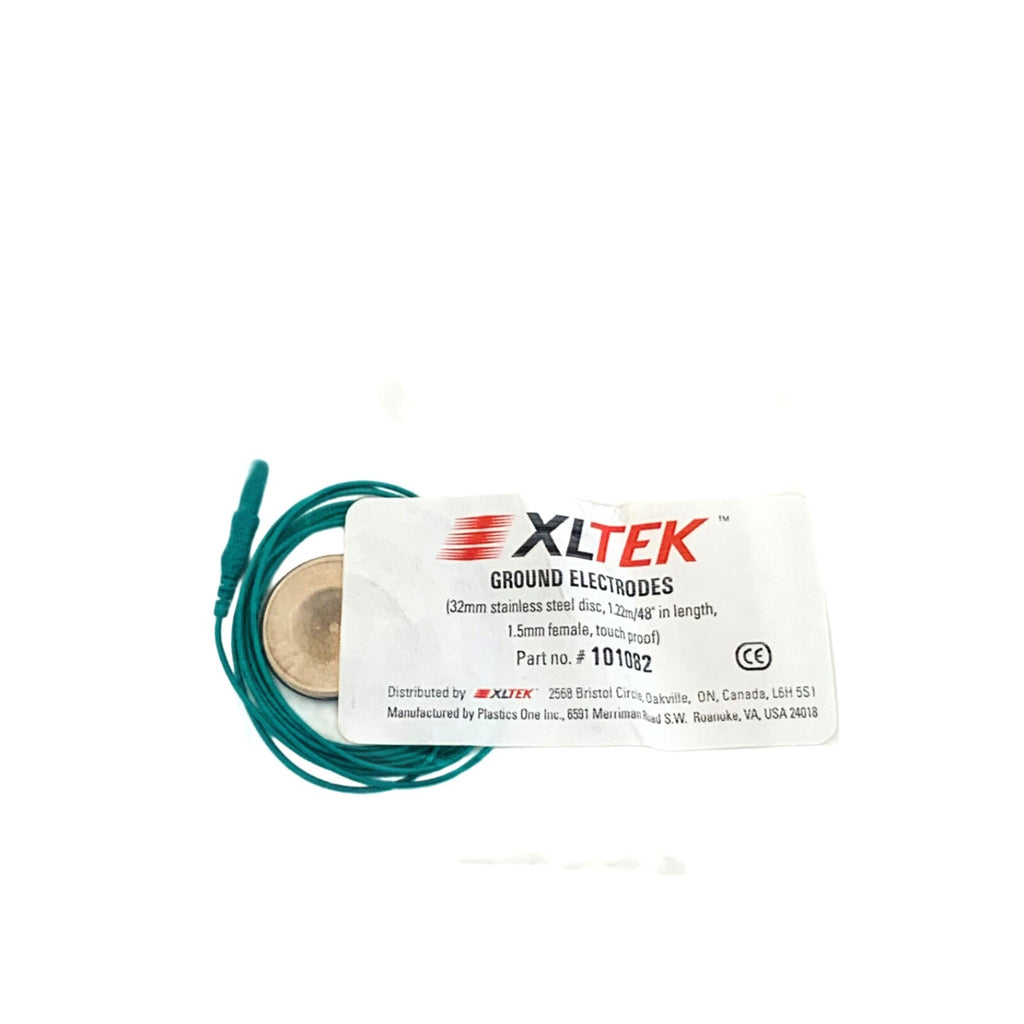 XLTEK REF 101082, Reusable Ground Electrode, Stainless Steel