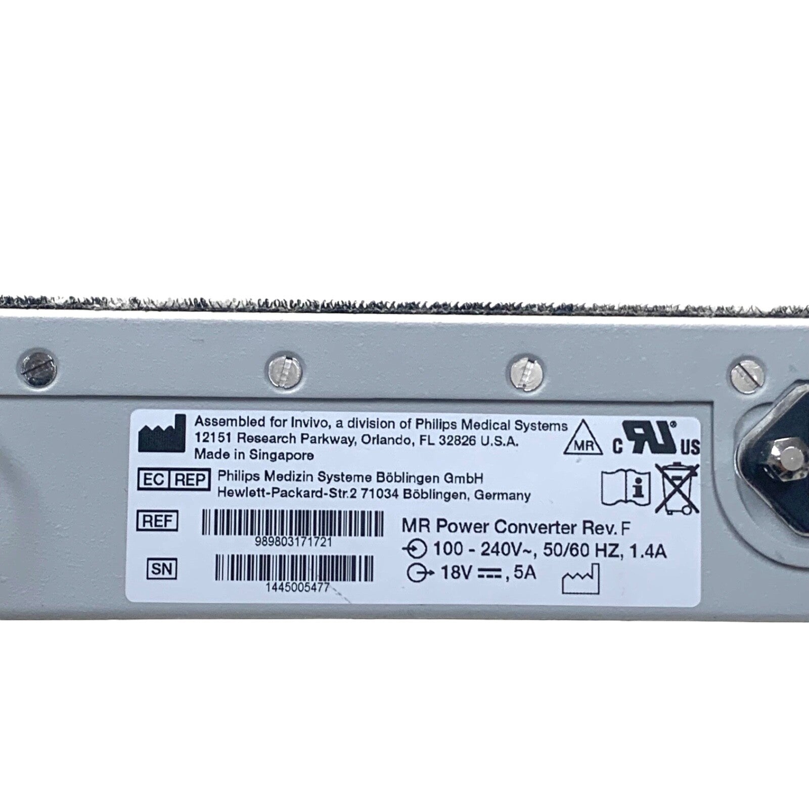 Philips REF 989803171721, MR Power Converter w/ Cable