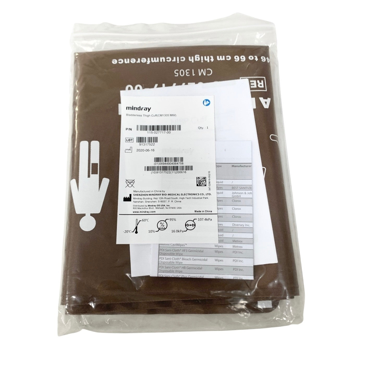 SHENZHEN MINDRAY REF 115-027717-00, Bladderless Thigh Cuff