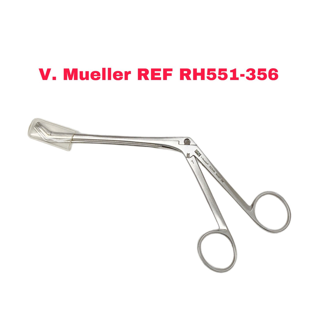 V. Mueller REF RH551-356, NASAL SUCTION FORCEPS DOUBLE ACTION, UP ANGLED, #1 TIP