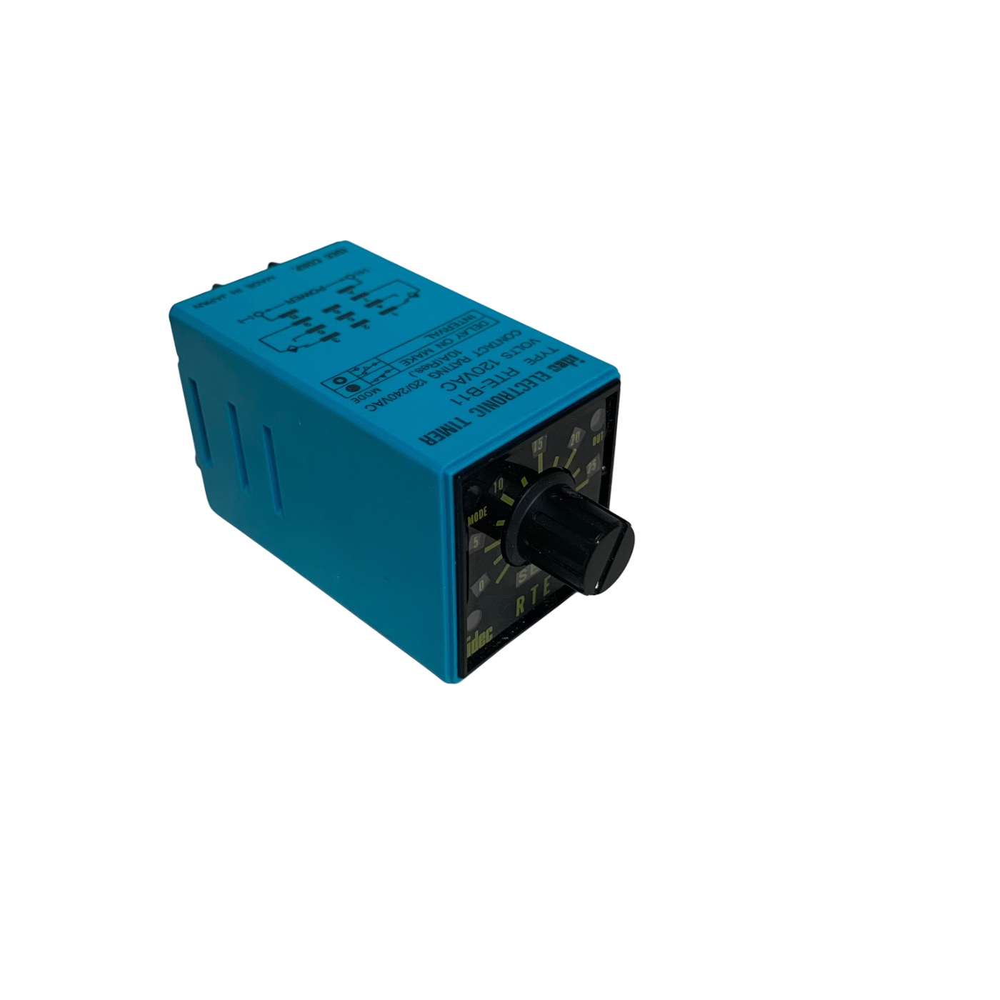 Idec RTE-B11 Analog Timer Relay, 120VAC Contact Rating 120/240VAC 10A 0-60 Sec