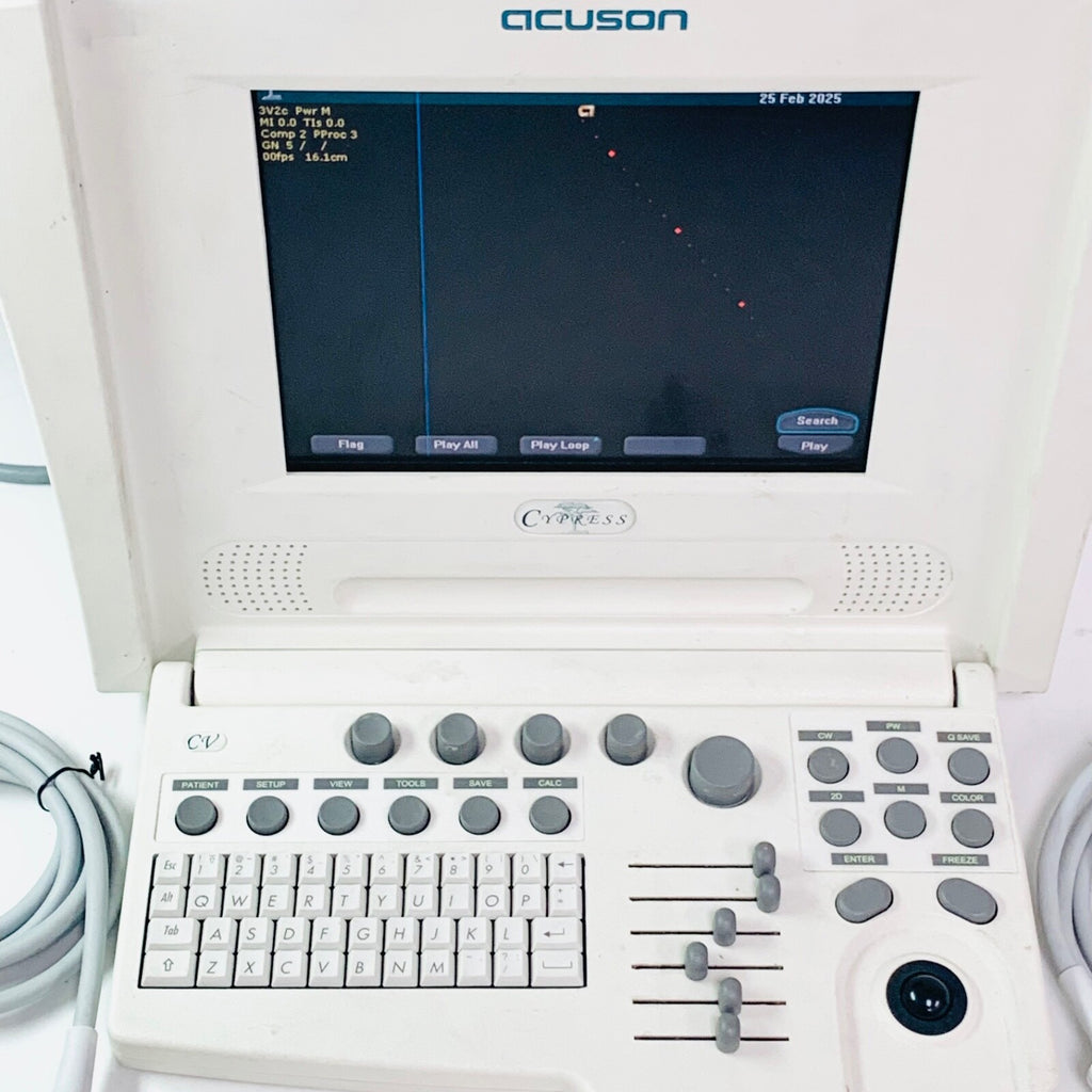 Acuson Cypress Ultrasound System with 7V3C, 3V2C Transducer
