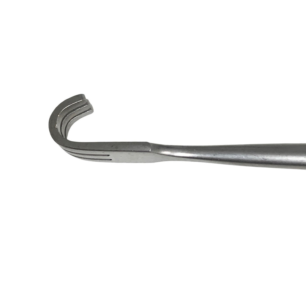 Jarit 189-112 Senn Retractor, Double-Ended, 3 Prong, 8mm Solid Blade, 6-1/4"
