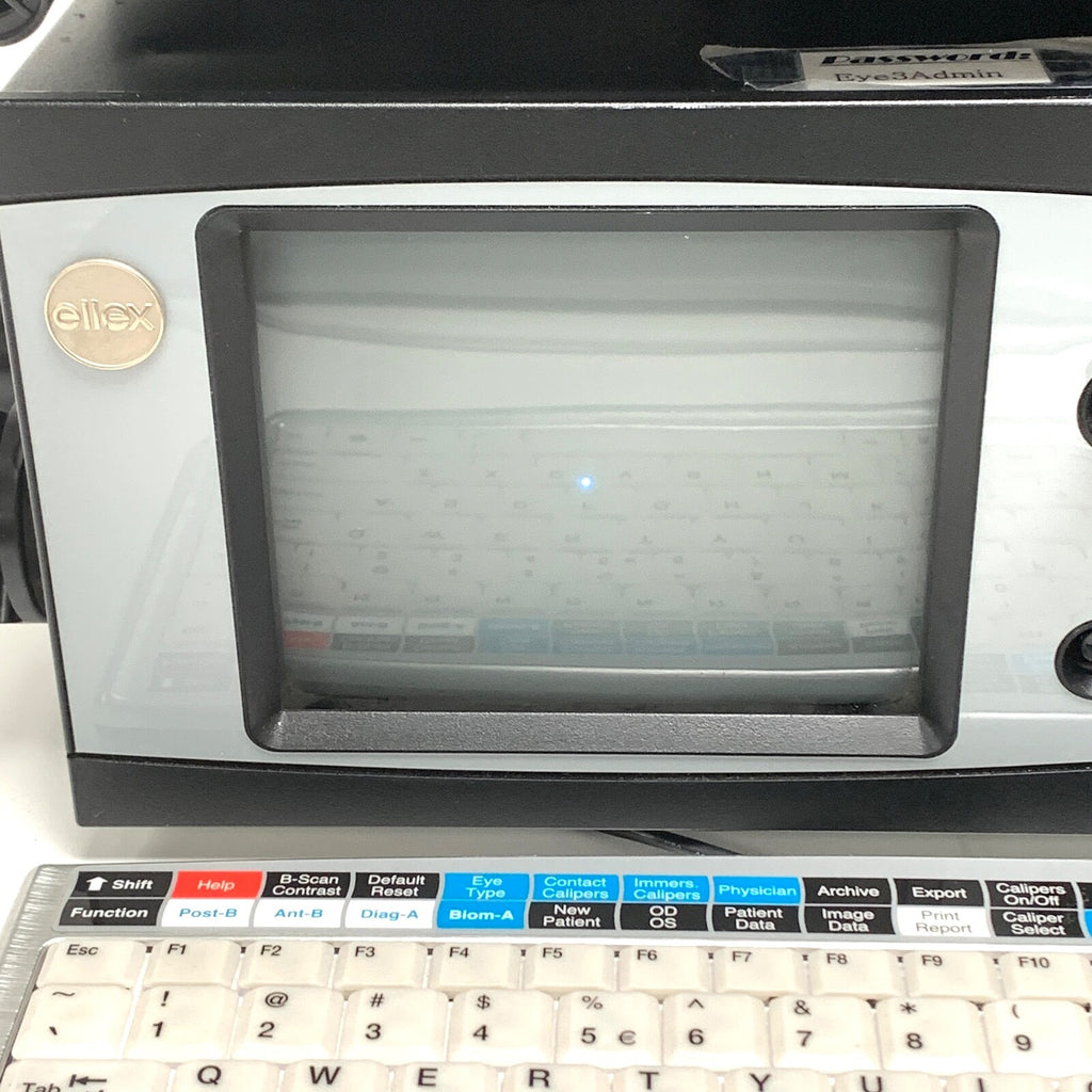 ELLEX Eye Cubed I3 Ultrasound System, w/ keyboard & display, for Parts/Repairs