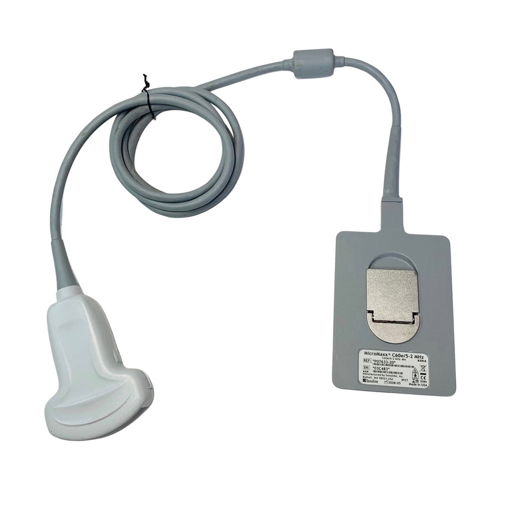 Sonosite REF P07633-20 , MicroMaxx C60e/5-2 MHz ULTRASOUND TRANSDUCER