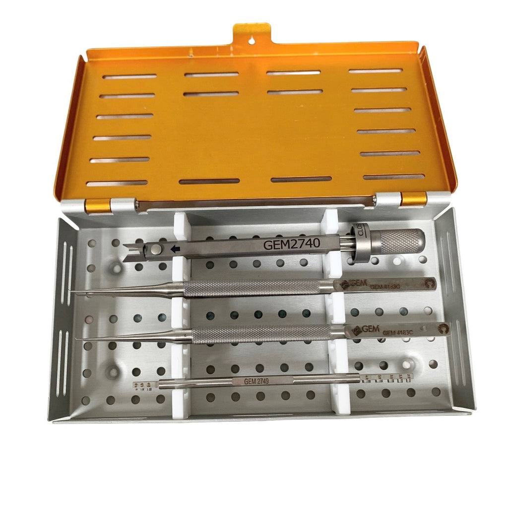 SYNOVIS REF GEM2740, GEM ANASTOMOTIC COUPLER INSTRUMENT SET OF 4 WITH CASE