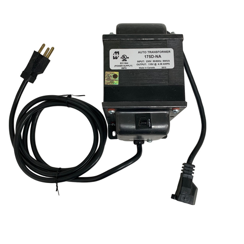 Autotransformer, plug-in, 230VAC, 50/60 Hz to 115VAC, 500VA, 175 Series