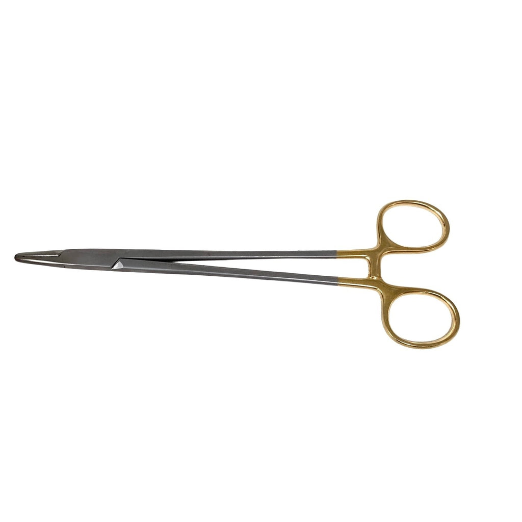 Aesculap BM067US Hegar Needle Holder 7" Tungsten Carbide Gold Handle German Stee