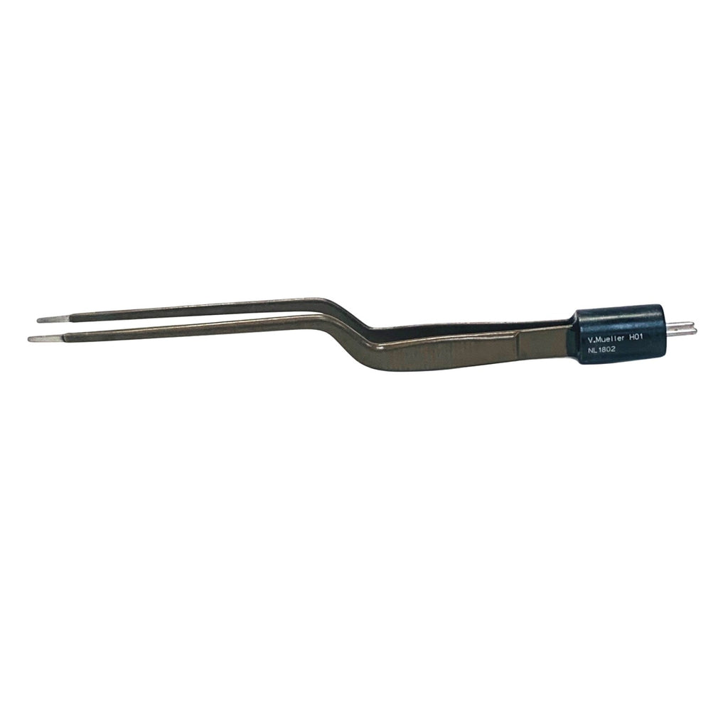 V.MUELLER NL1802 GERALD BIPOLAR FORCPS BAYNET SHAPE, INSULATED. LENGTH 14.6 cm