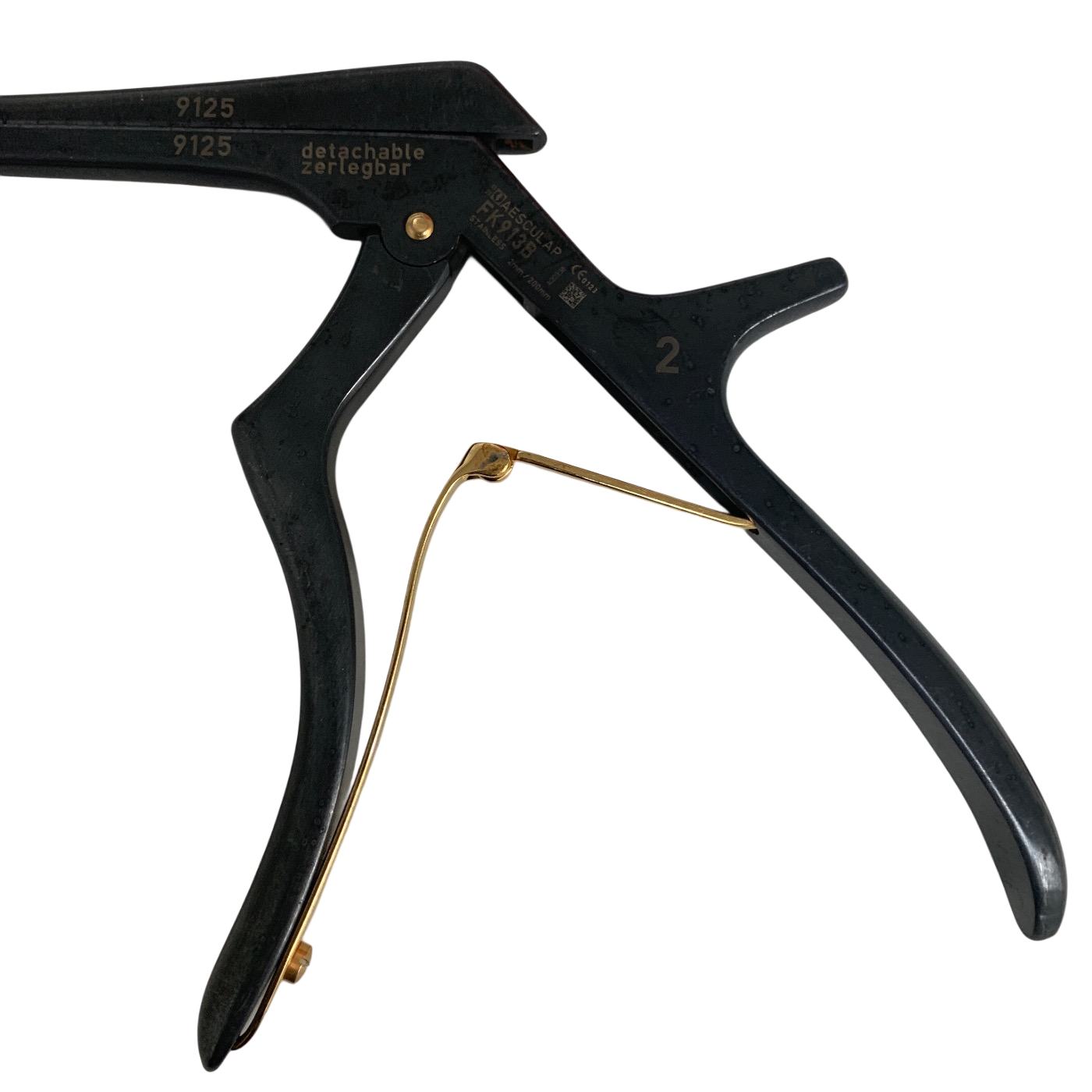 AESCULAP FK913B Noir® KERRISON Bone Punches #2  2MM 130 deg Upwards Cutting