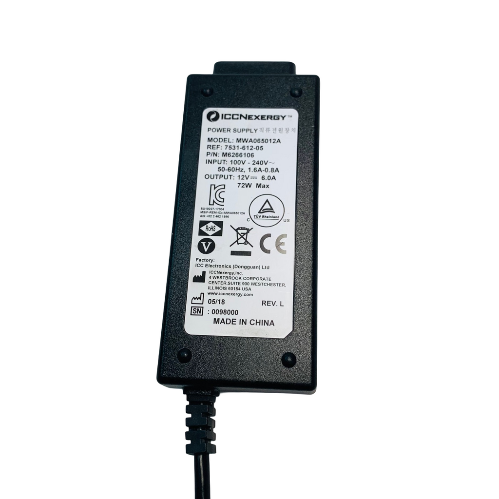 KCI ACTIVAC 7531-612-05, ICCNExERGY REF MWA065012A, POWER SUPPLY ADAPTER