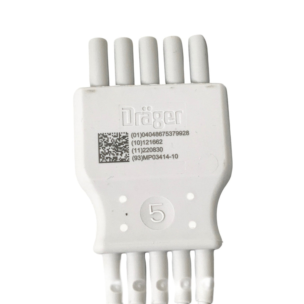 Drager REF MP03414, ECG 5-Lead dual-pin AHA, 1.5m