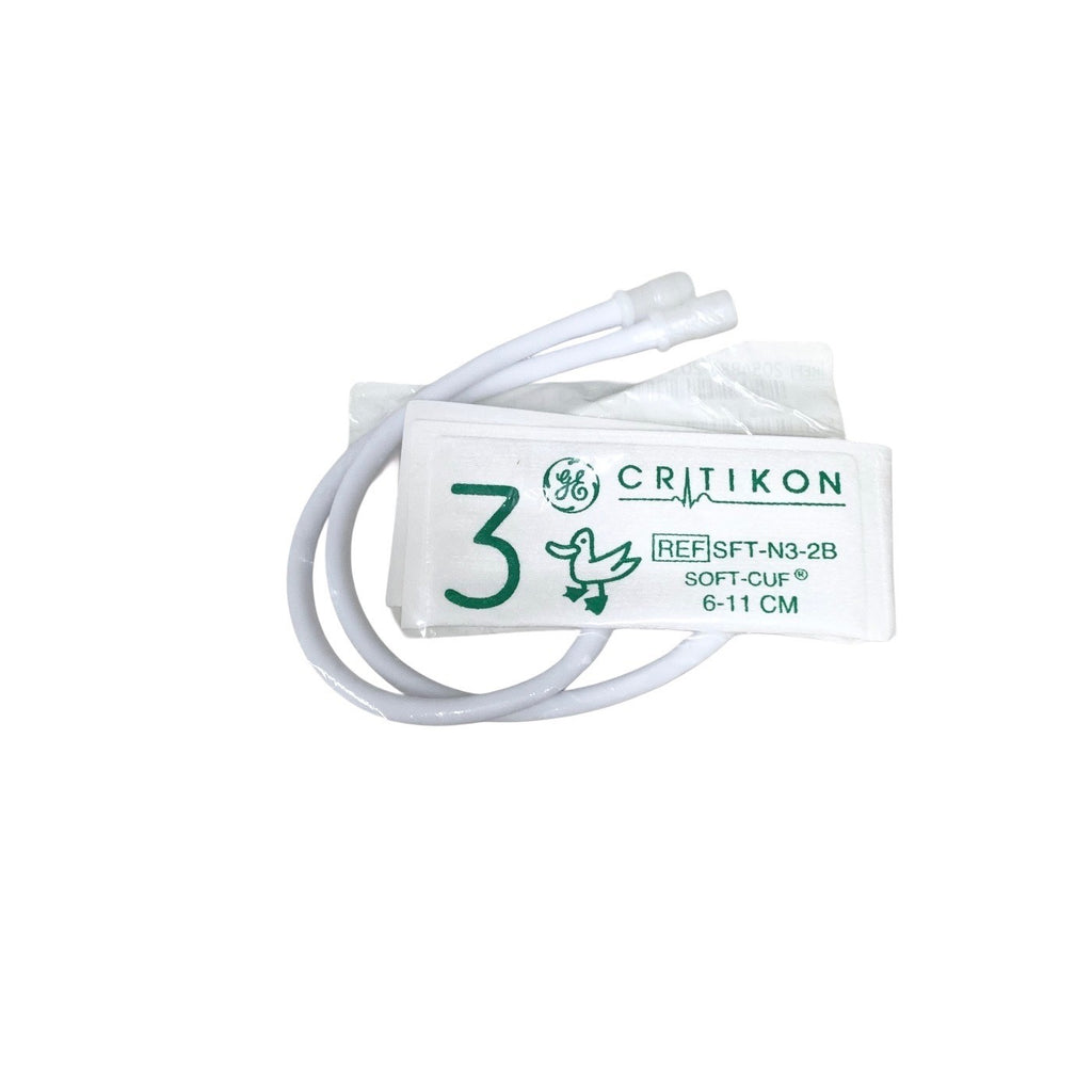 Critikon Ref 2054884-203, Soft-Cuf Neonatal BP Cuff Size 3 6–11cm