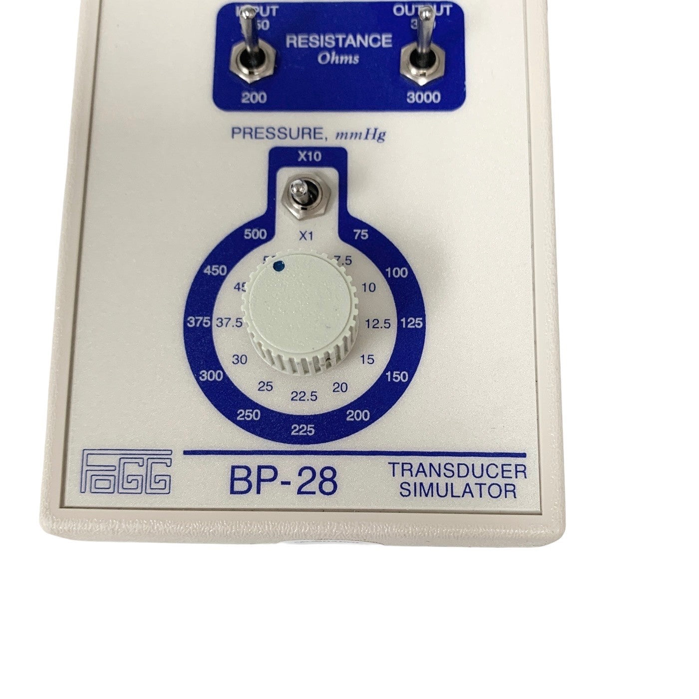 Fogg BP-28 Blood Pressure Transducer Simulator Patient Monitor Calibrator 350