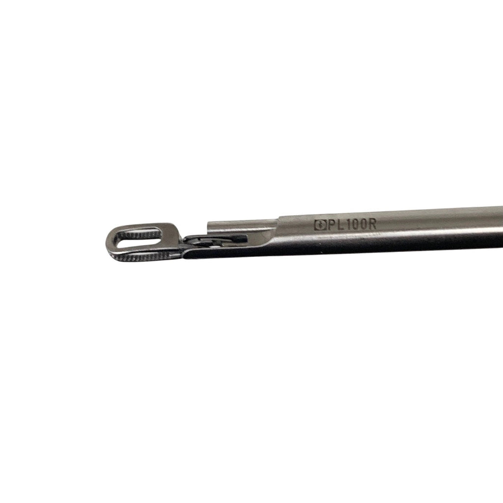 Aesculap Ref PL100R, Cholangiography Clamp Straight 5mm 17-3/8"