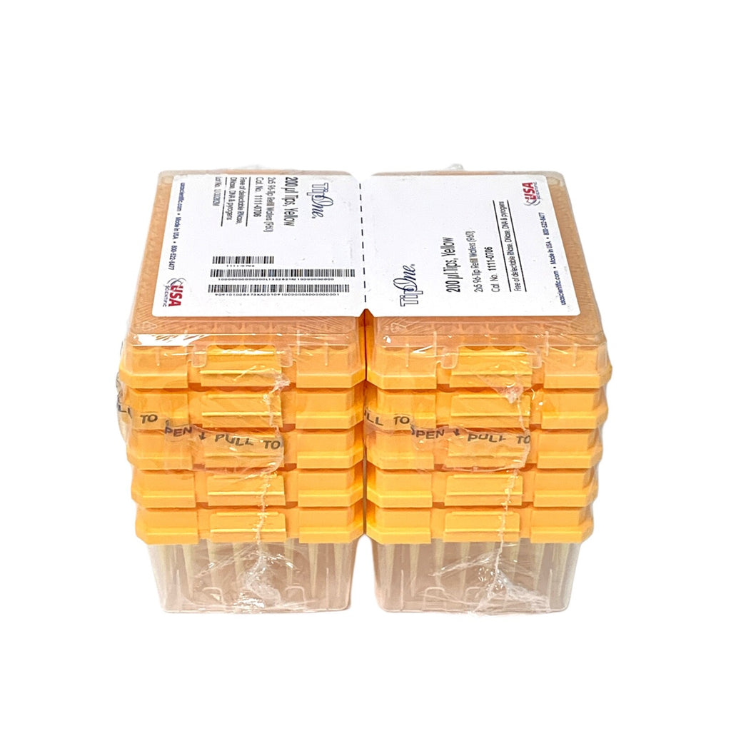 TipOne REF 1111-0706, 200 ul Tips Yellow, 2x5 96-Tip Refill Wafers, (960)