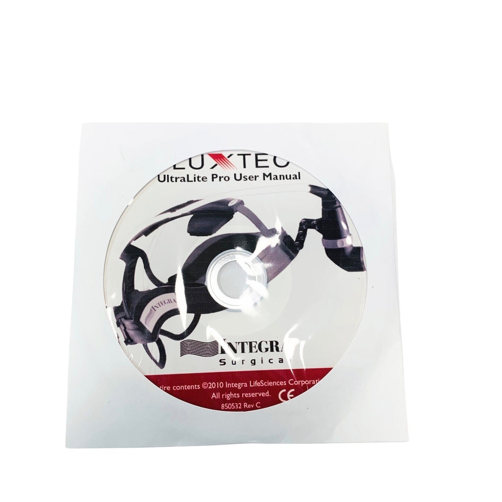 Integra Luxtec Ultralite Pro Headlight w/ REF F375W-136 Fiber Optic Light Cable